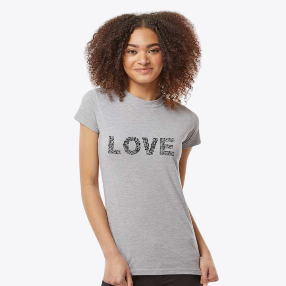 Ladies Fit Love-Hate Fine Jersey Slim Fit T-Shirt