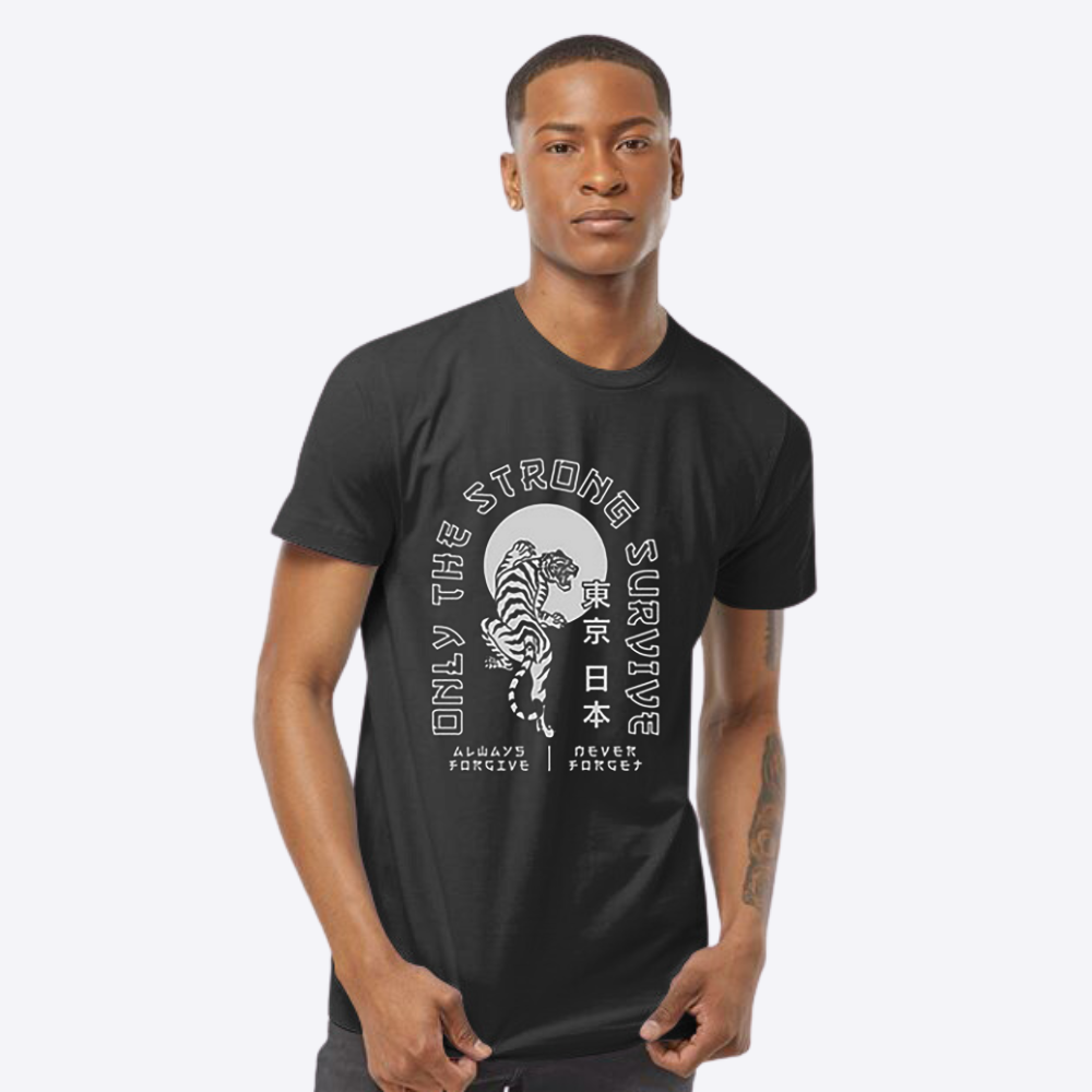 Unisex Strong Fine Black Jersey T-Shirt