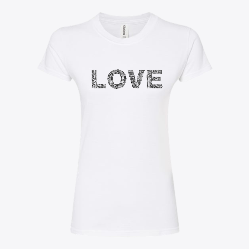 Ladies Fit Love-Hate Fine Jersey Slim Fit T-Shirt
