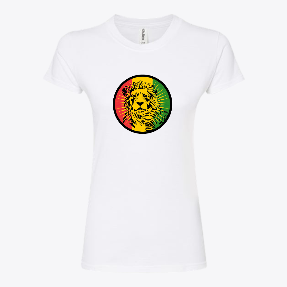 Ladies fit Reggae Lion Fine Jersey Slim Fit T-Shirt