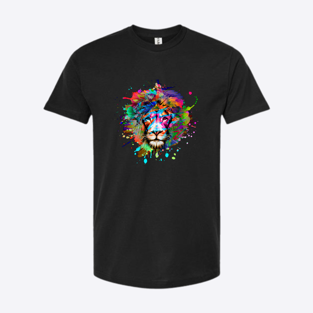 Unisex Neonlion Fine Black Jersey T-Shirt