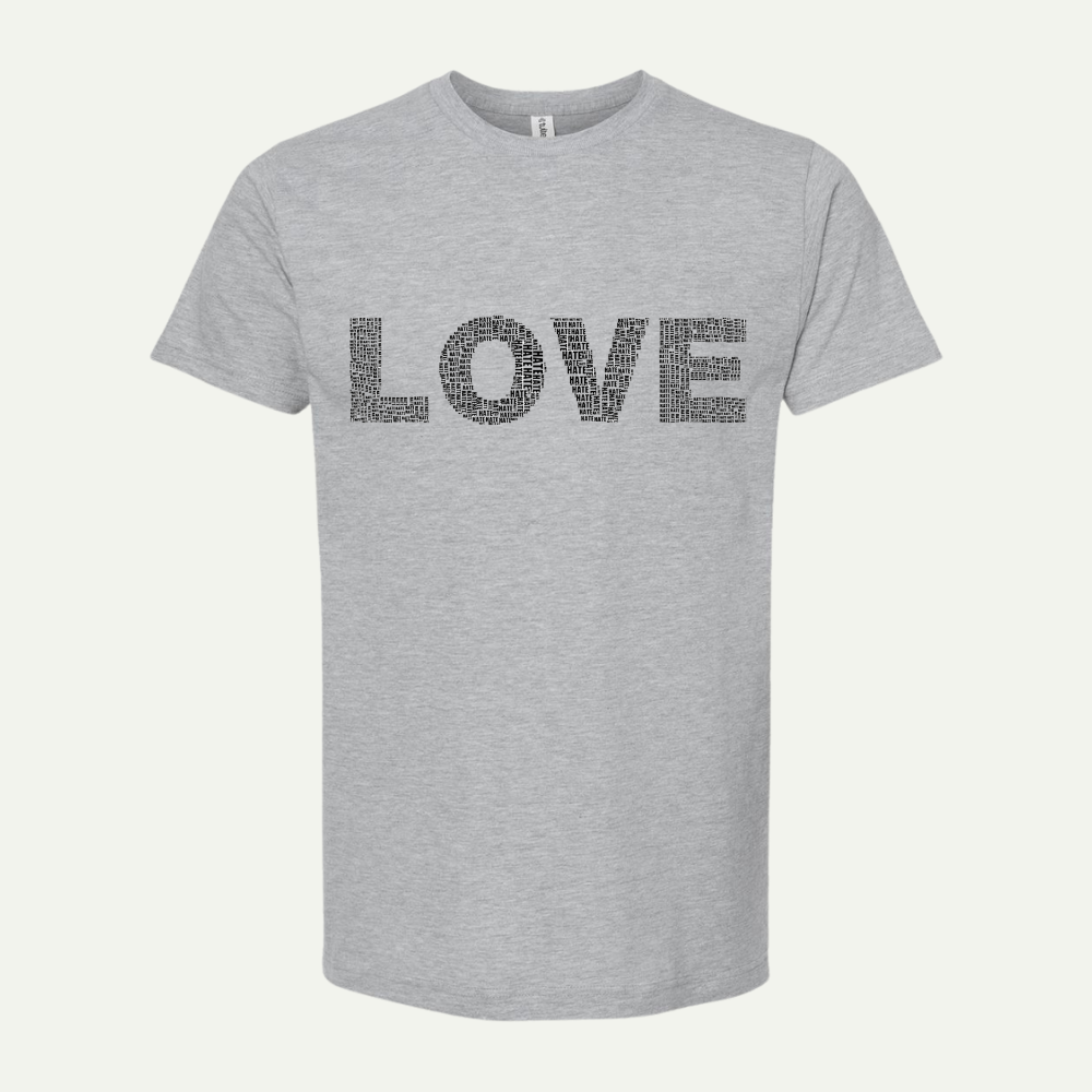 Unisex Love-Hate Fine Jersey Slim Fit T-Shirt