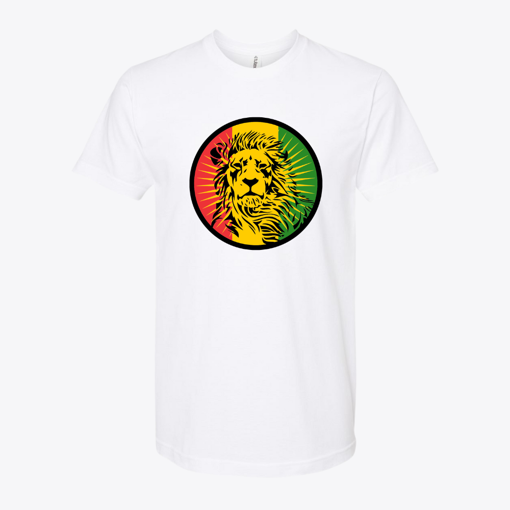 Unisex Reggae Lion Fine Jersey Slim Fit T-Shirt