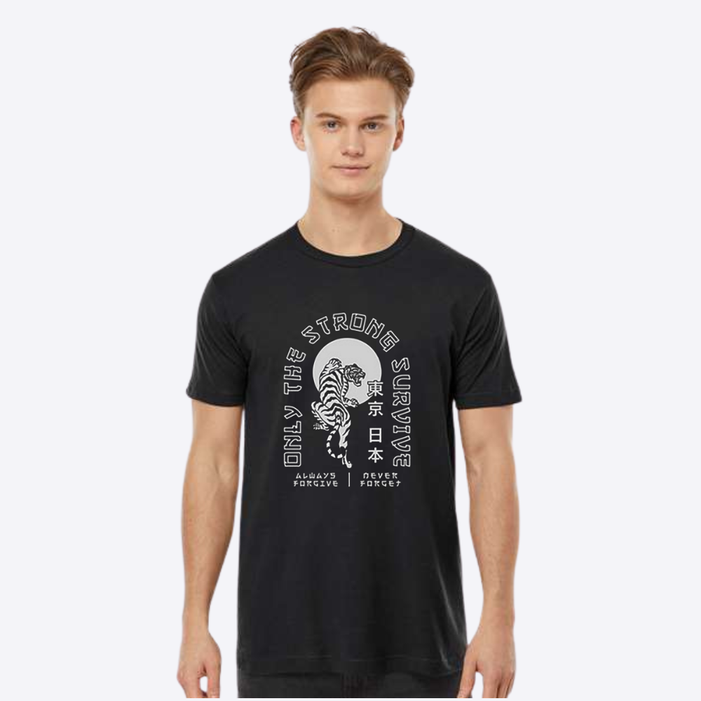 Unisex Strong Fine Black Jersey T-Shirt