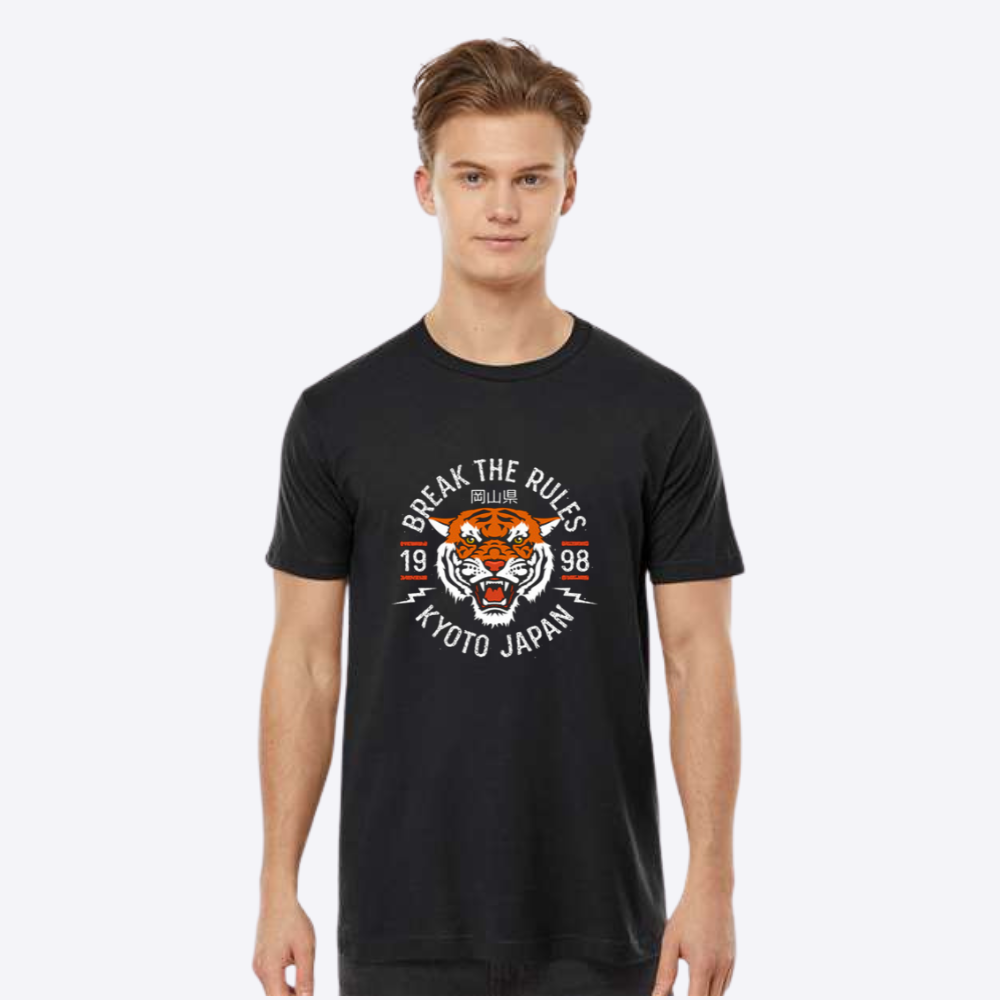 Unisex Break Rules Fine Black Jersey T-Shirt