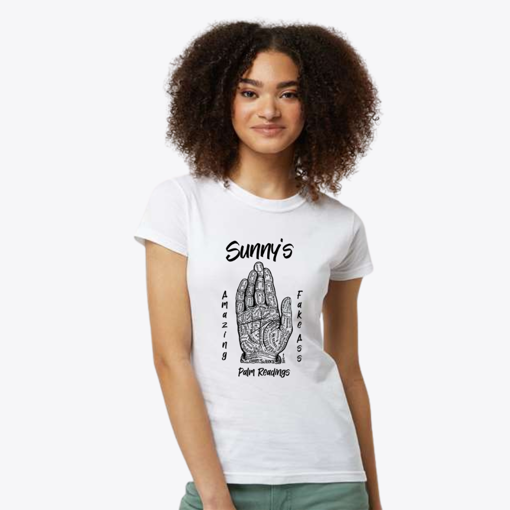 Ladies fit Sunny Reading Fine Jersey Slim Fit T-Shirt
