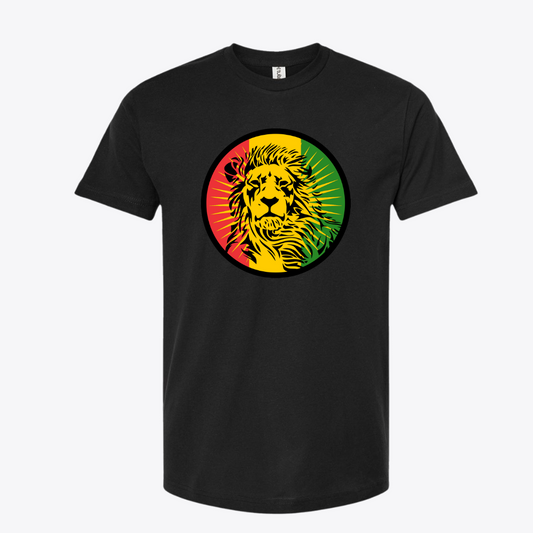 Unisex Reggae Lion Fine Jersey Slim Fit T-Shirt
