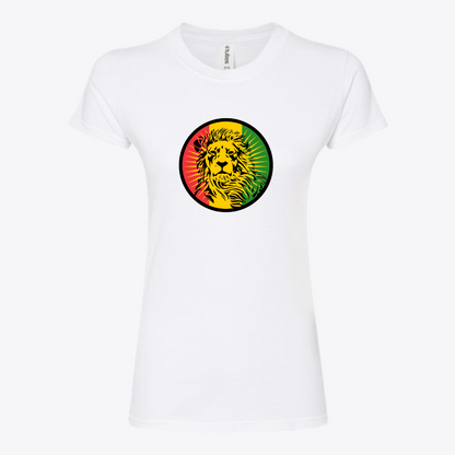 Ladies fit Reggae Lion Fine Jersey Slim Fit T-Shirt