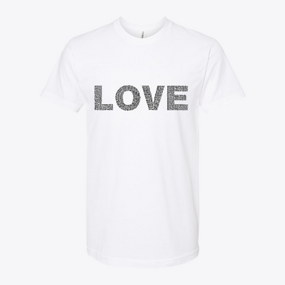 Unisex Love-Hate Fine Jersey Slim Fit T-Shirt
