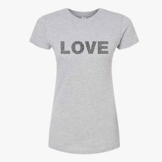 Ladies Fit Love-Hate Fine Jersey Slim Fit T-Shirt