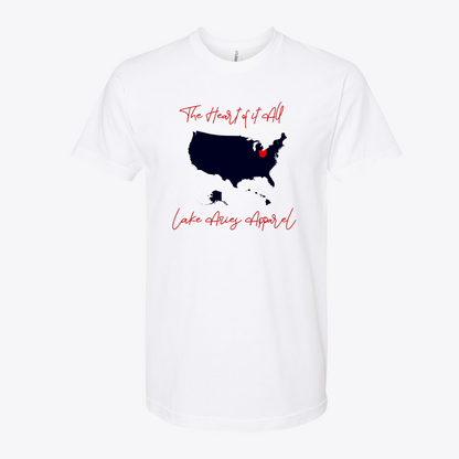 Unisex Ohio Heart Of it All-Recovered Fine Jersey T-Shirt