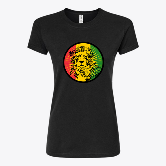 Ladies fit Reggae Lion Fine Jersey Slim Fit T-Shirt