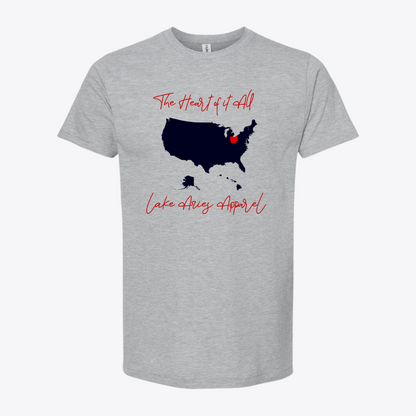 Unisex Ohio Heart Of it All-Recovered Fine Jersey T-Shirt
