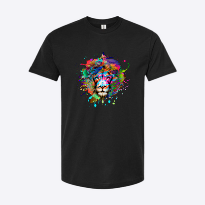 Unisex Neonlion Fine Black Jersey T-Shirt