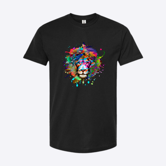 Unisex Neonlion Fine Black Jersey T-Shirt