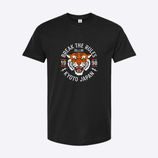 Unisex Break Rules Fine Black Jersey T-Shirt