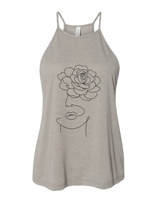 Flower Face Tank Top
